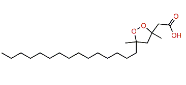 3,5-Dimethyl-5-pentadecyl-1,2-dioxolane-3-acetic acid